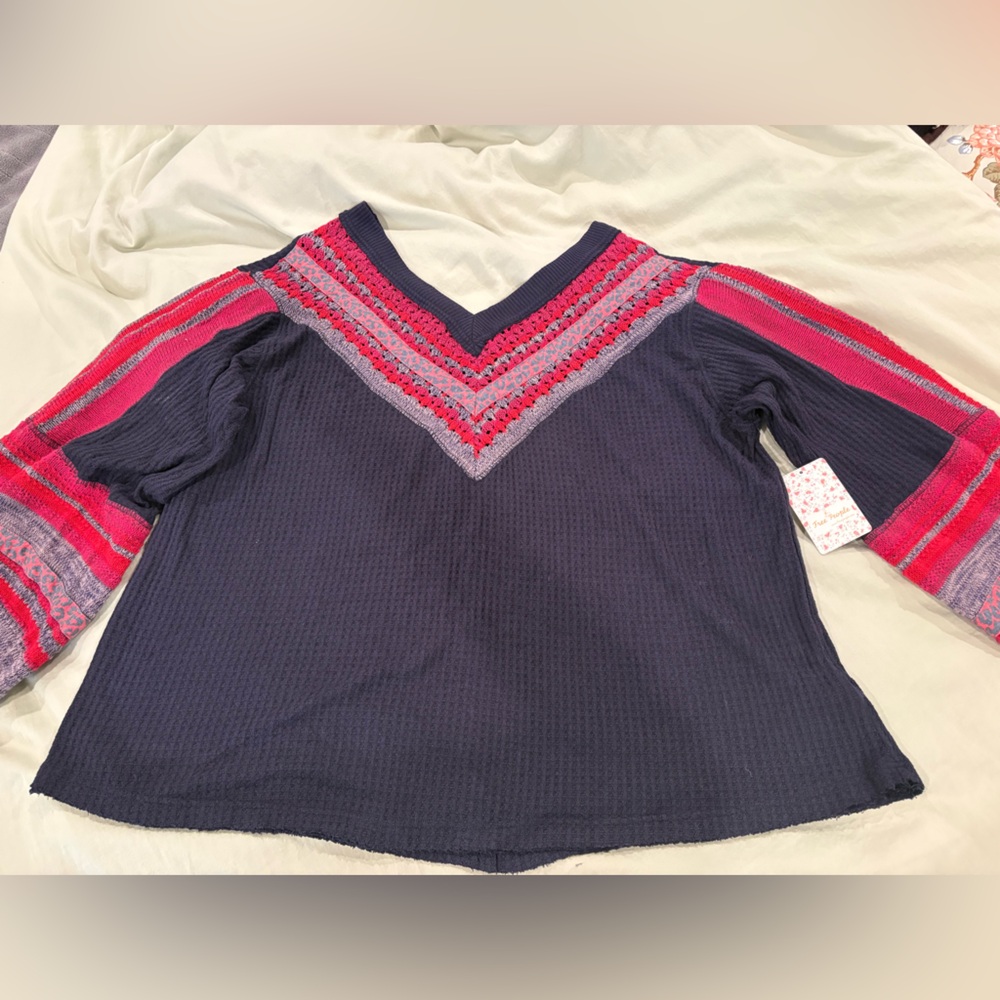Free People Midnight Combo Knit Sweater